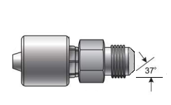 JIC Male Hose Tail to Suit 3/4" Hose